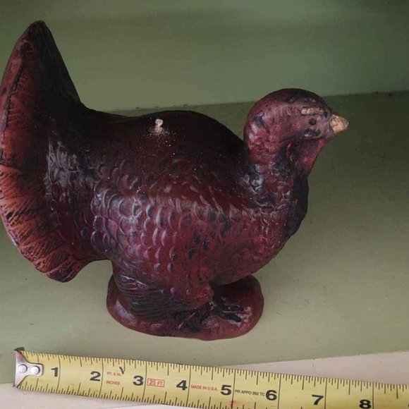 Vintage 7" Tall Turkey Candle - Picture 6 of 8